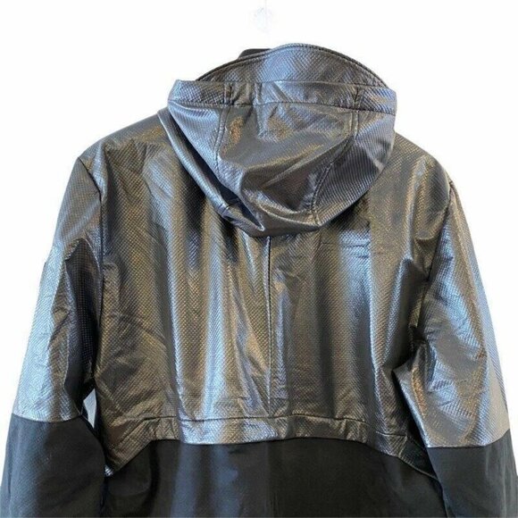 NEW Under Armour Hybrid Windbreaker Black Hood Large - Picture 5 of 11